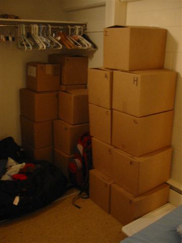 Le cartons/Our Boxes